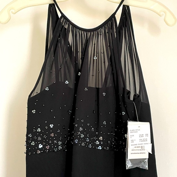 Michaelangelo Dresses & Skirts - Michaelangelo floor length black party dress - size 6 - new with tags